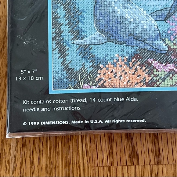 NWT Dimensions Dolphin Trio Counted Cross Stitch Kit - Picture 6 of 11